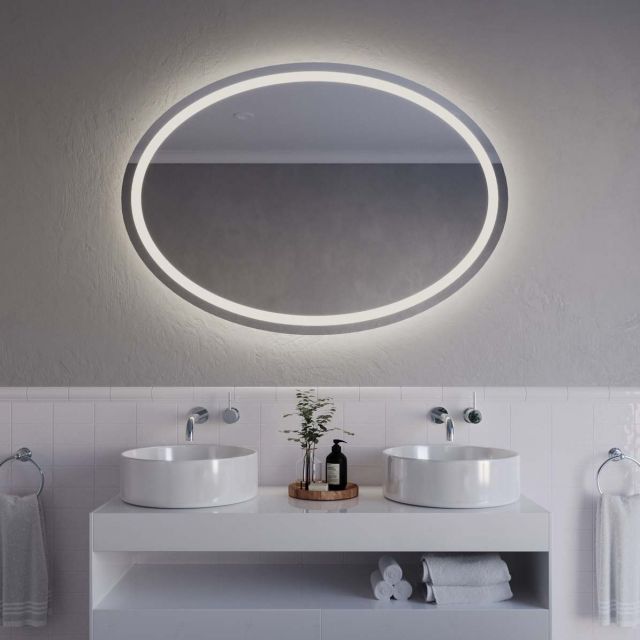 Specchio ovale con illuminazione a LED A33