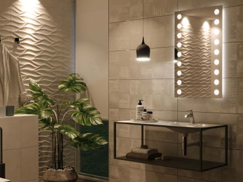 Specchio per bagno con illuminazione Artalo M14