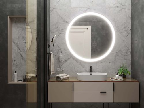 Specchio per bagno con LED retrolluminazione C1 premium 