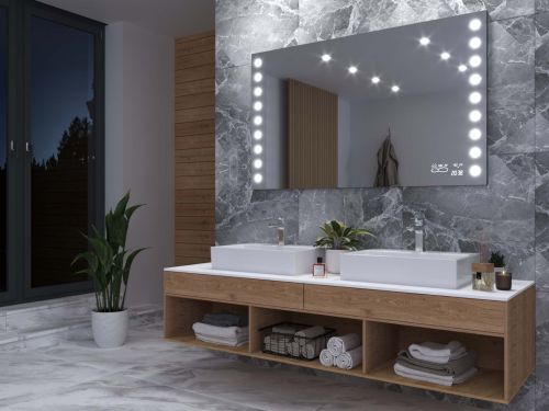 Inteligente specchio con mensola per bagno M14 premium 