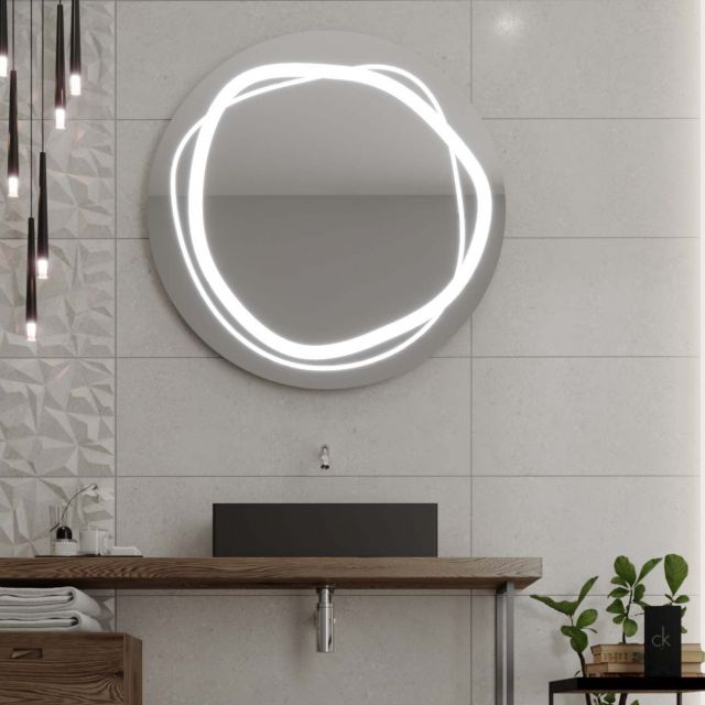 Specchio rotondo con iluminazione LED C9 premium