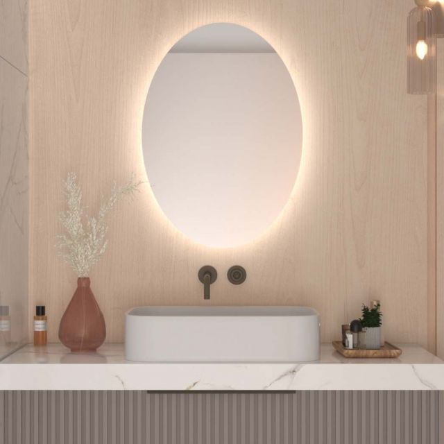 Specchio ovale con illuminazione a LED A12