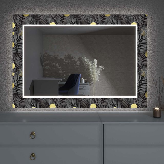Specchio LED con decorazione D5